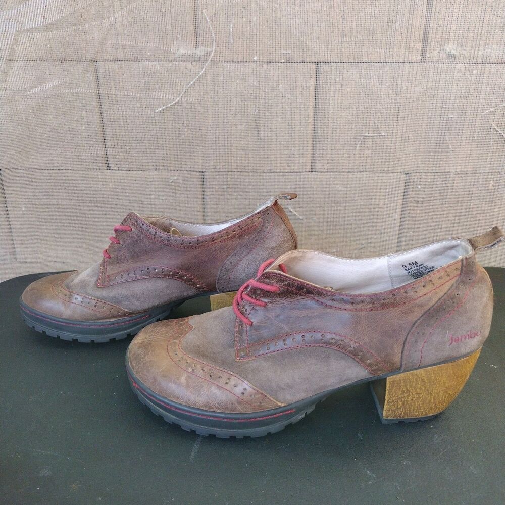 Jambu Shoes Memory Foam Women's Size 9.5 Brown Leather Suede